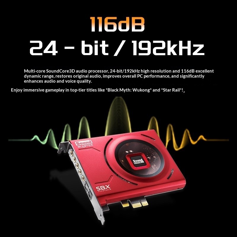 Creative Sound Blaster Z se High performance 5.1 PCI-E FPS Recon Mode EQ Preset Music Movie Games