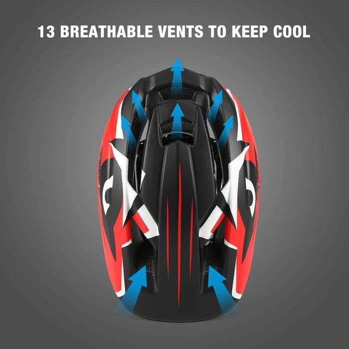 Helm Sepeda Modular Anak Full& Half Face Detachable Mtb Helm Sepeda Anak Full Face Mtb Downhill Bmx