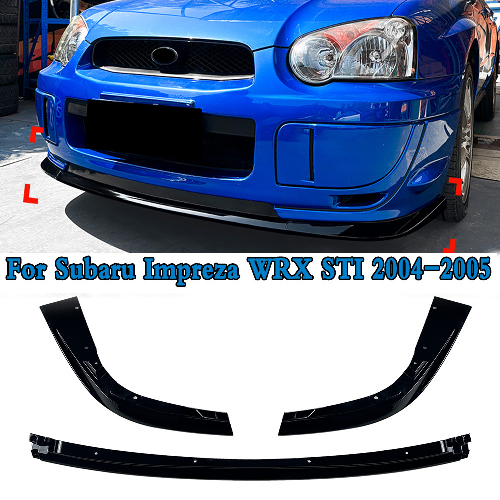 Car Front Bumper Lip Splitter Diffuser Lip Body Kit For Subaru Impreza Wrx Sti 2004-2005 Car Spoiler