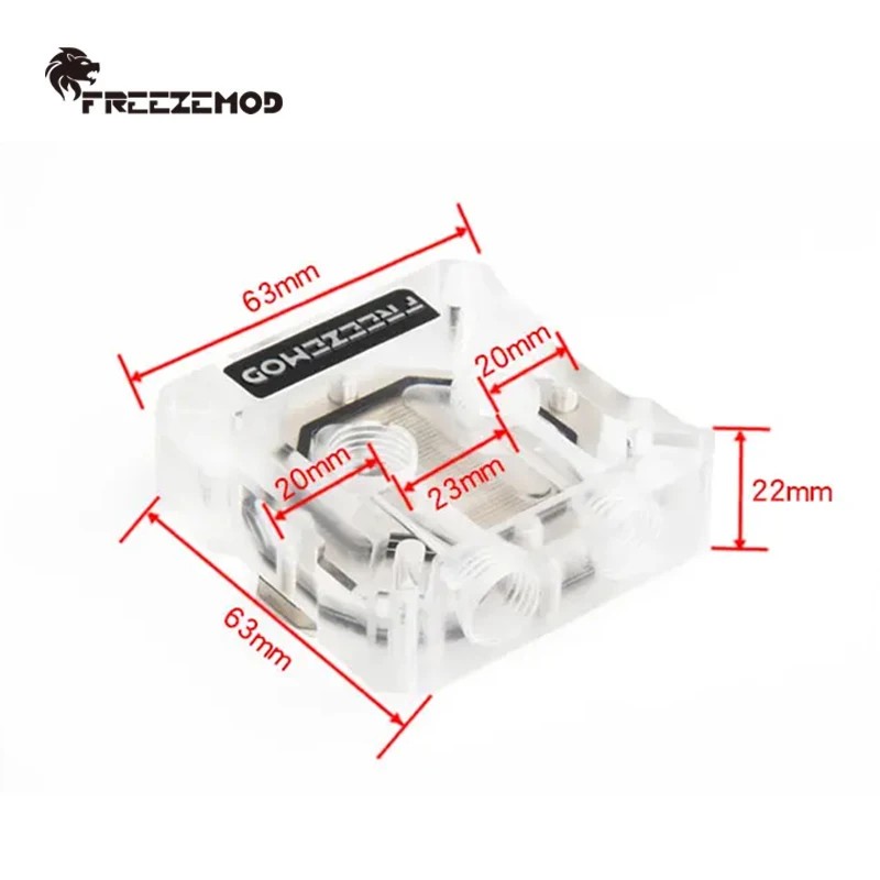 FREEZEMOD Graphics Card Water Block, GPU Core Watercooler, Mounting Hole Pitch Supports