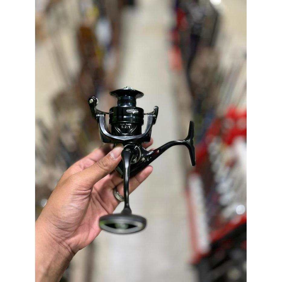 Ready Reel Spinning Hammerhead Ultima Lightning Series 6+1 Ball Bearing Max Drag 8Kg Spool Aluminium