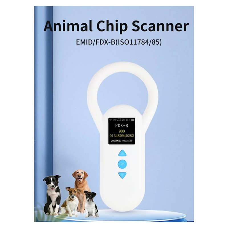 M09K Microchip Scanner RFID Reader 134.2Khz 125Khz USB/2.4G Cat Dog Animal FDX-B Glass Chip