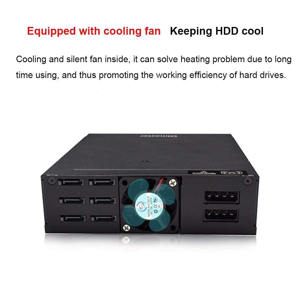 6-Bay 4-Bay 2.5inch SATA SSD HDD Hot Swap Mobile Rack/Enclosure Hard Disk Enclosure Rack Data