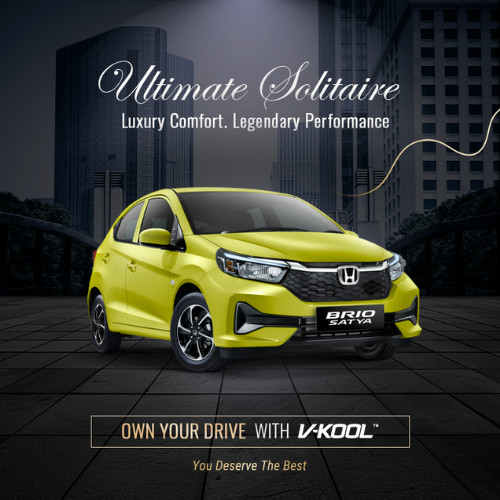 Kaca Film V-KOOL Ultimate Solitaire HONDA BRIO Depan VK30