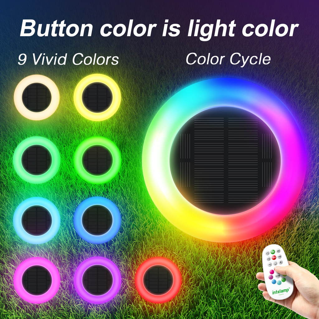 Colorful Solar Lights Outdoor Color Changing Solar Lights Pathway Lights Garden Lights For Landscape