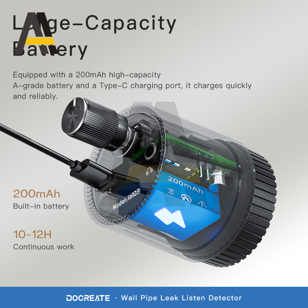 Water Leak Detector Multi-functional Sound Detector For Pipe Water Leak Suitable For Leak Detection