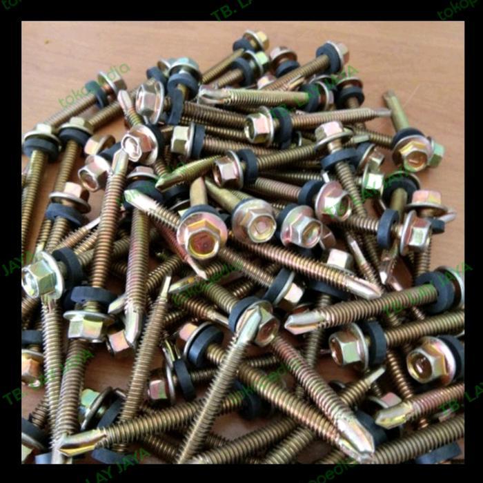 Sekrup Roofing / Baut Roofing 6Cm Per Dus Isi 300Pcs