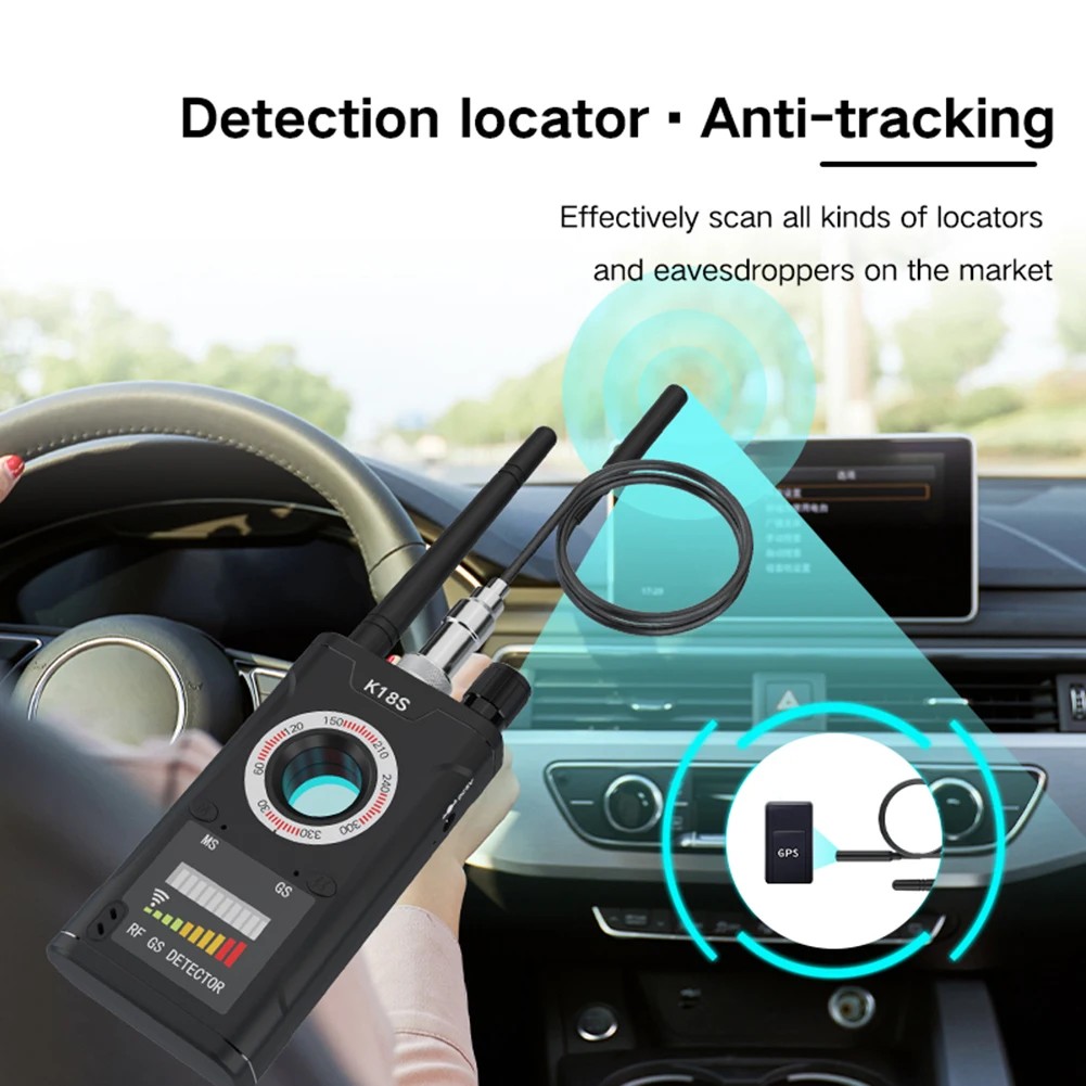 K18S Anti Spy Detector,Bug Detector,RF Detector Scanner Device GPS Detector for GPS Tracker