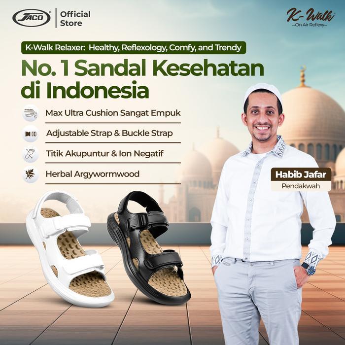 Sandal Ibadah Sendal Kesehatan Jaco K-Walk Relaxer Sandal Refleksi Sandal Akupuntur #Gratisongkir