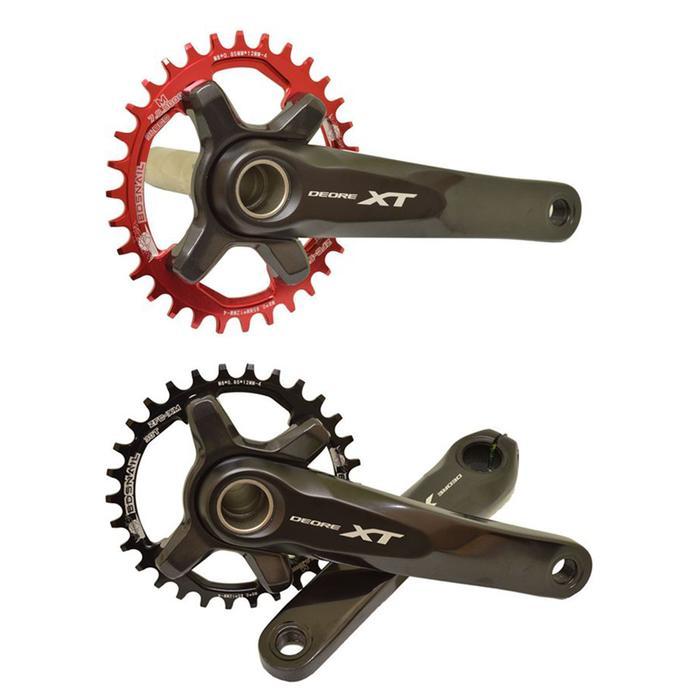 Chainring Oval 32T 34T 36T 38T Bcd 96 Asimetris Shimano Narrow Wide #Gratisongkir