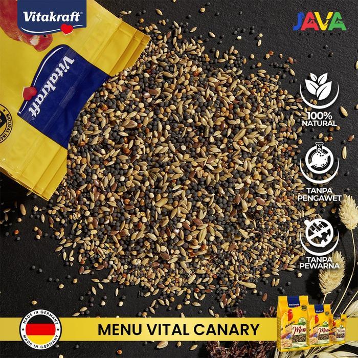 Vitakraft Menu 200gr Pakan Premium Kenari Import/Local Semua jenis Kenari - Canaries Bird Food pakan