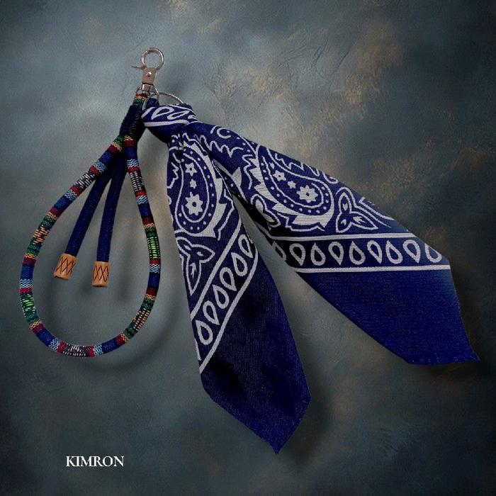 HEMAT Gantungan Kunci Motif Tenun Etnik Nusantara Keychain Bandana Slayer Ganci Tas