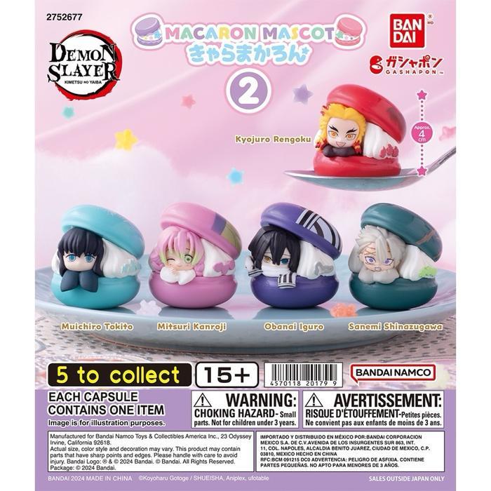 BANDAI GASHAPON MACARON MASOT DEMON SLAYER KIMETSU NO YAIBA