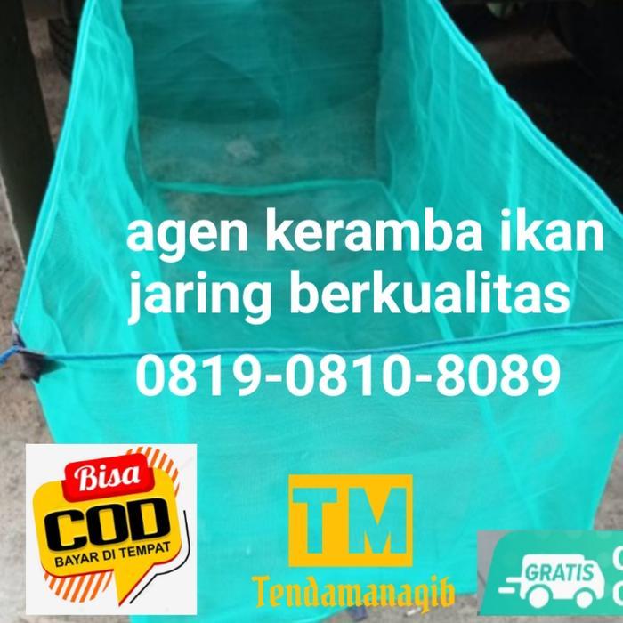 Jaring Keramba Ikan 6X4X1 Kasa Hijau Pxlxt