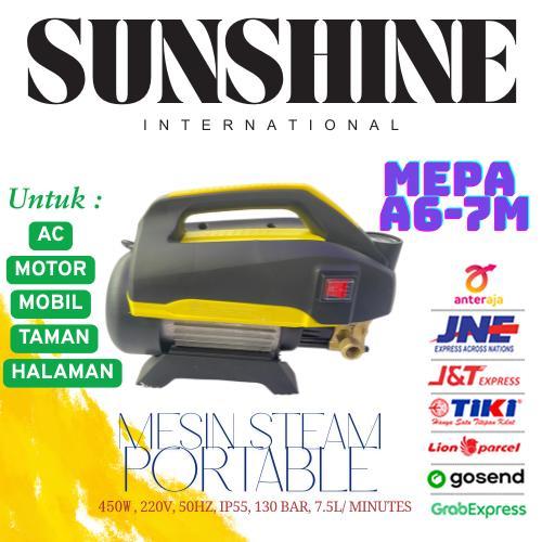 MEPA MESIN STEAM PORTABLE/ MESIN CUCI MOBIL, MOTOR, AC DLL