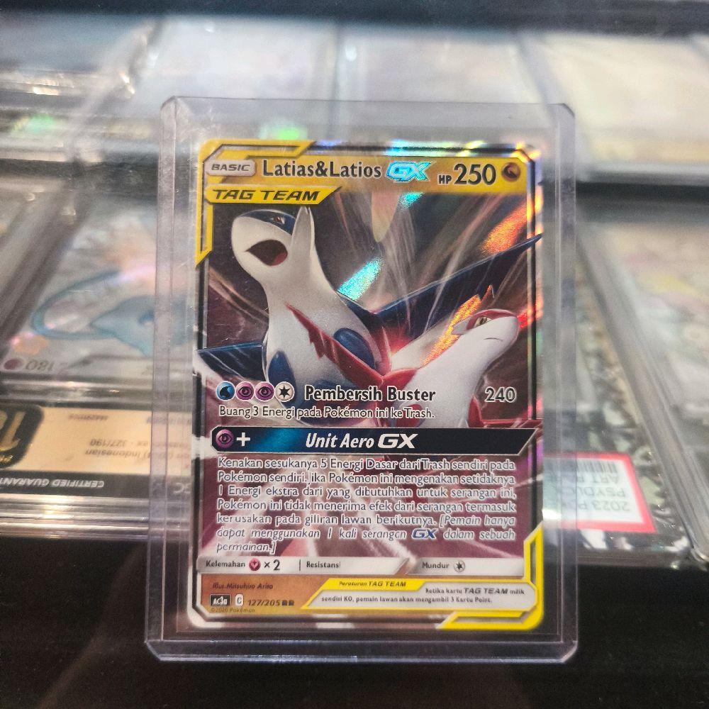 Latias & Latios GX  RR Tag Team AC3a 127/205 Pokemon TCG Indonesia Game Kartu Koleksi Trading Card G