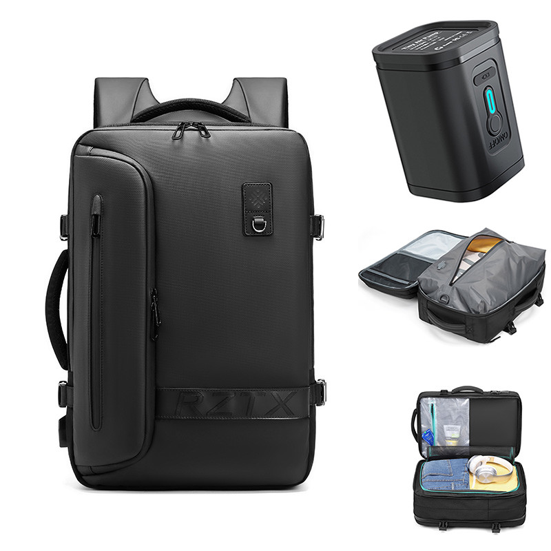 Tas Ransel Laptop Pria Travel dengan Kompresi Vakum, Kapasitas Besar, USB Charging, Cocok untuk Hiki