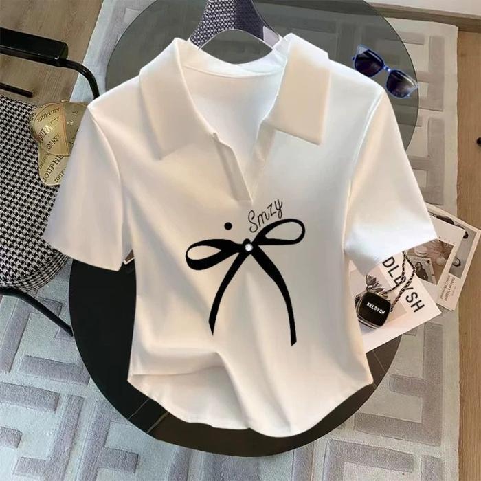 Kaos Crop Top Polo Shirt Wanita/Crop Top Polos/Kaos Wanita/T-Shirt Kerah Polos//Kaos Crop Top Baju