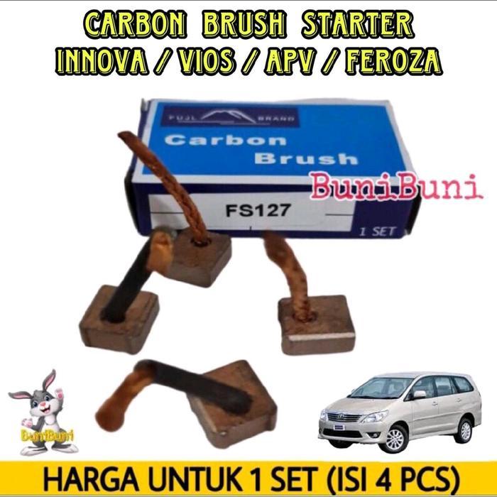 READY PART CARBON BRUSH STARTER INNOVA FS 127 - KUL COOL ARANG DINAMO STATER MOBIL INNOVA / APV /