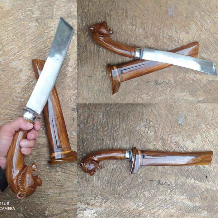 Diskon Golok Kerja Kopak Rawing Ukir Macan