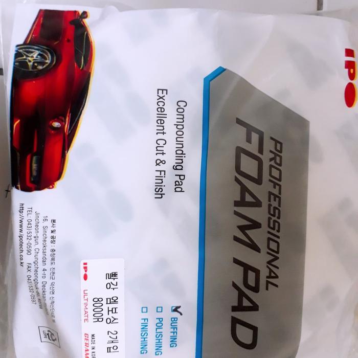 TERBARU BUSA POLES IPO MERAH 8"./busa buat pemolesan mobil anda.