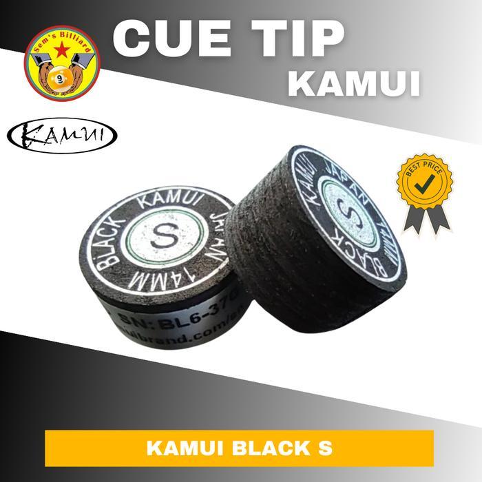 Tip Kamui Black S original - tip stick billiard - ujung stik biliar