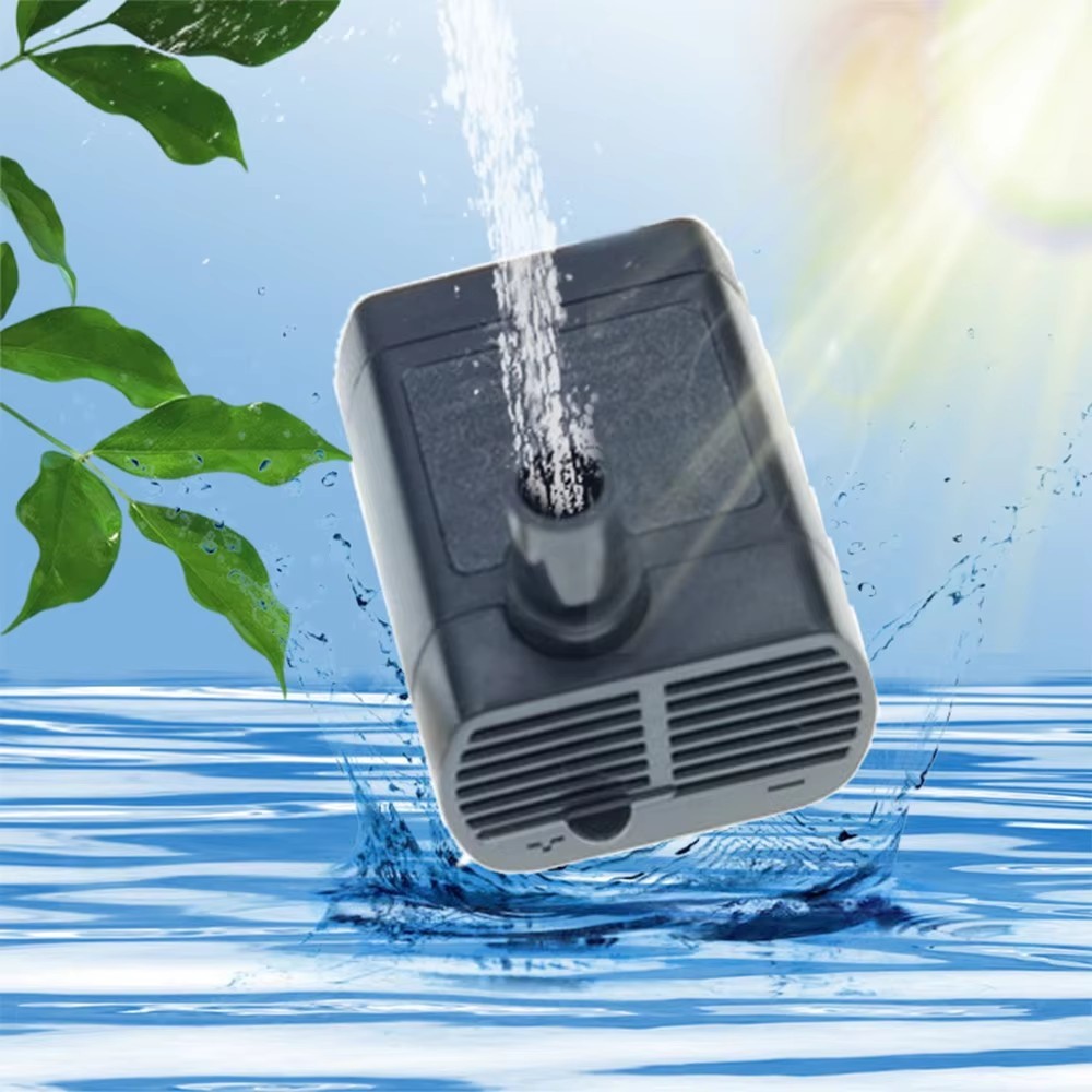 Solar Water Pump USB Micro Water Pump DC 12V Brushless Mini Water Pump Rechargeable 5V DC Brushless 
