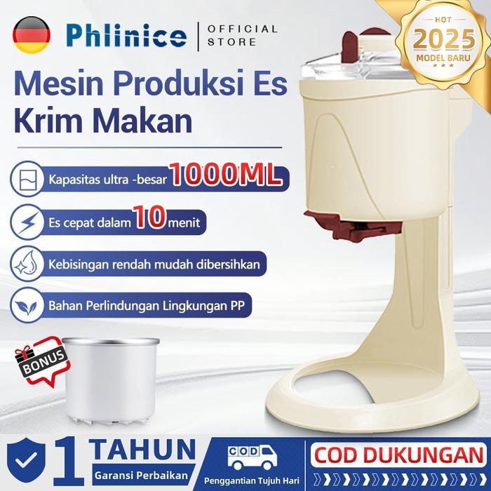 Mesin Es Krim Kerucut Multifungsi, Mesin Es Krim Buah Diy Anak-anak Rumah Tangga, Mesin Kerucut