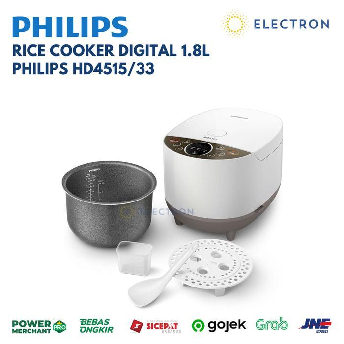 Philips HD4515 Rice Cooker Digital Magic Com 1.8 Liter