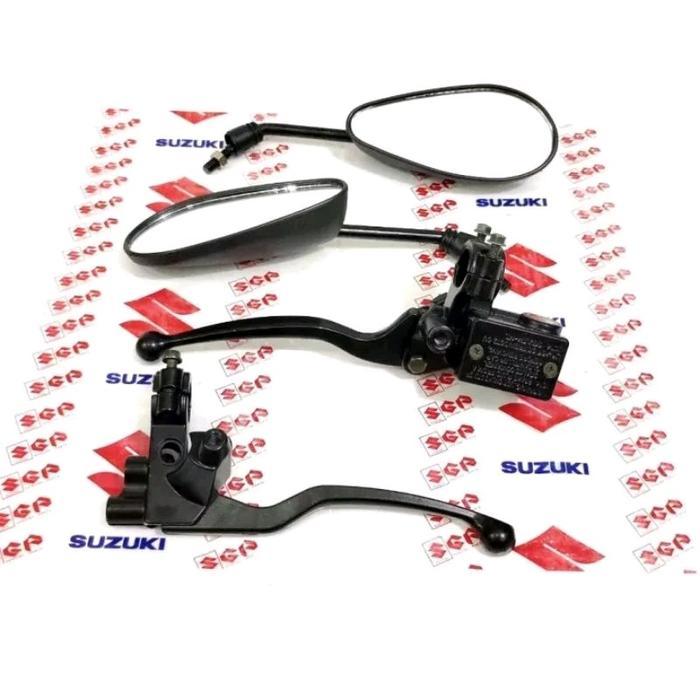 kaca spion+Hendel kopling+dudukan kopling+master rem set Suzuki satria Fu karbu,satria Fu lama