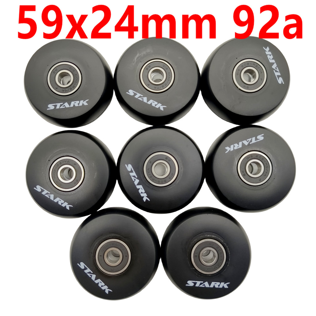 Skate wheel aggressive skate wheel 59x24mm 92A 59mm 8wheels/lot black color