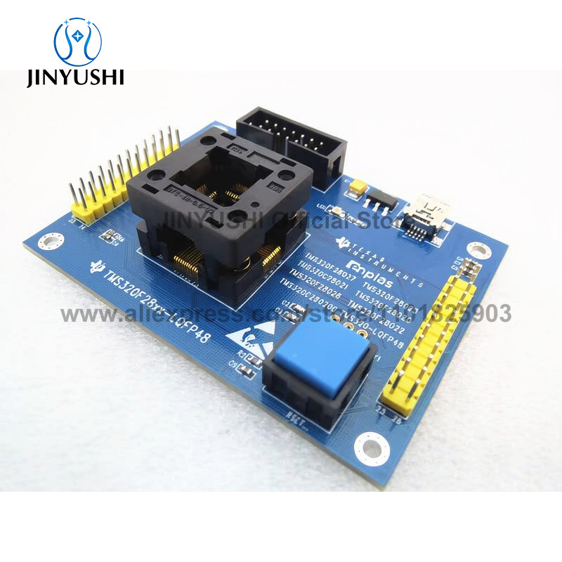 TMS320F28026/28022/28021/28200 IC51-0484-806 QFP48/LQFP48 QFP48-DIP48 IC Burning seat Adapter test