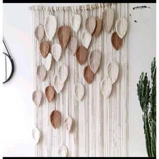 SPECIAL Leaf Macrame/ Daun Macrame/hiasan dinding-macrame daun-tirai macrame
