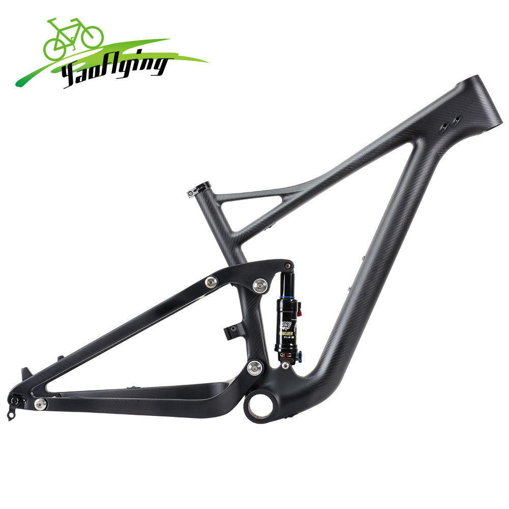 Airwolf 29ER Full Carbon Fiber Suspension PF30 15 17 19inch 142*12mm Bike Frame 3K Twill MTB