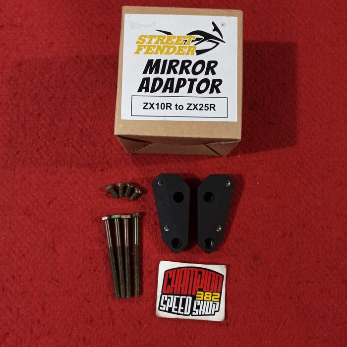 Ready Bracket Dudukan Spion Mirror Adaptor Street Fender Zx25R Spion Zx10R