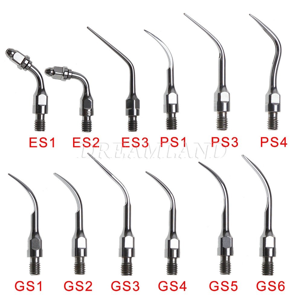 12 Size Dental Ultrasonic Piezo Scaler Scaling Endo Perio Tip Fit
