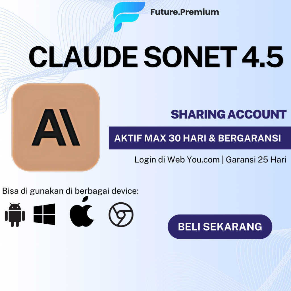 CLAUDE AI PLUS [3 HARI] Premium Cloud Pro Berkualitas 2026 | Garansi Plus | Software Dev - Murah Mer