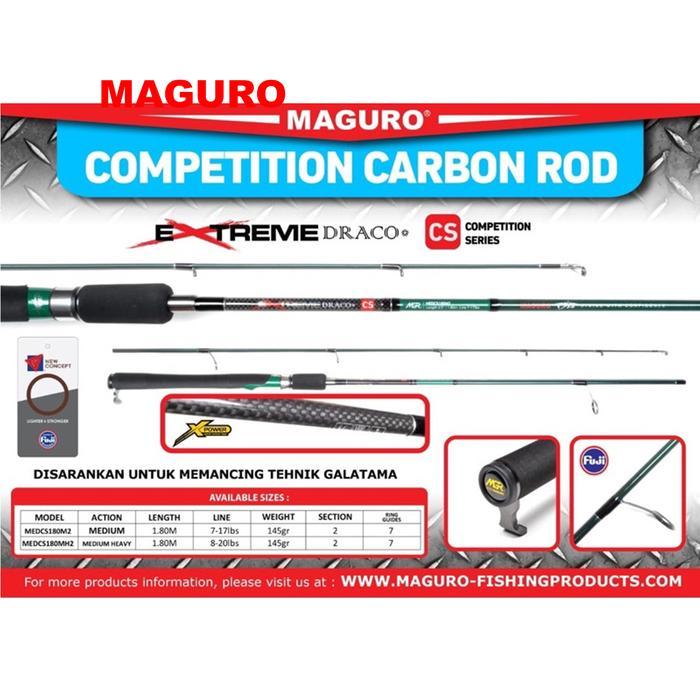 Joran Maguro Extreme Draco Cs Full Fuji 150 165 180Cm Galatama