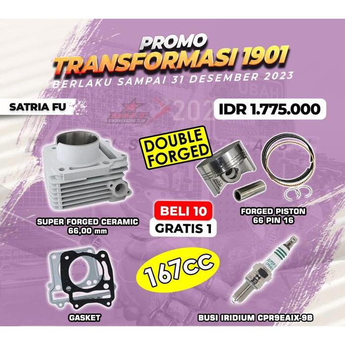 PAKET BORE UP SATRIA FU 167 CC | BRT - DENGAN CDI