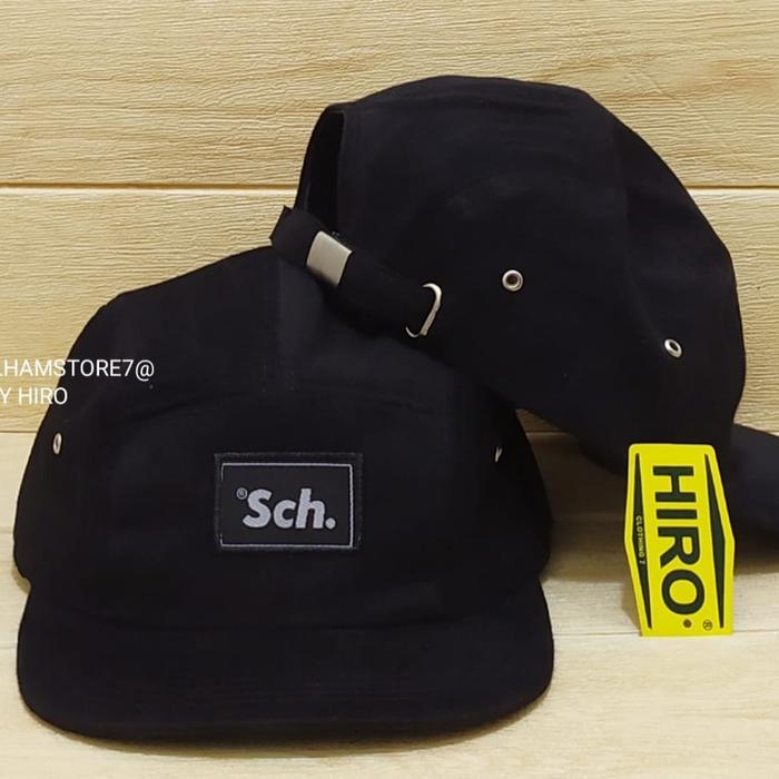 [COD]Topi Snapback Bordir SCH Lima Panel New MOdel/Topi Distro Pria/Topi Keren