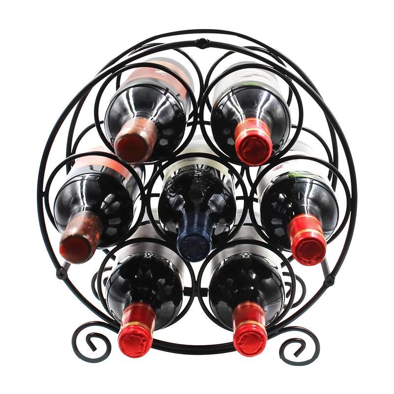 Countertop Wine Rack Wine Holders Kitchen Assembled Display Stand Organizer Bar Storage Wine Cabinet