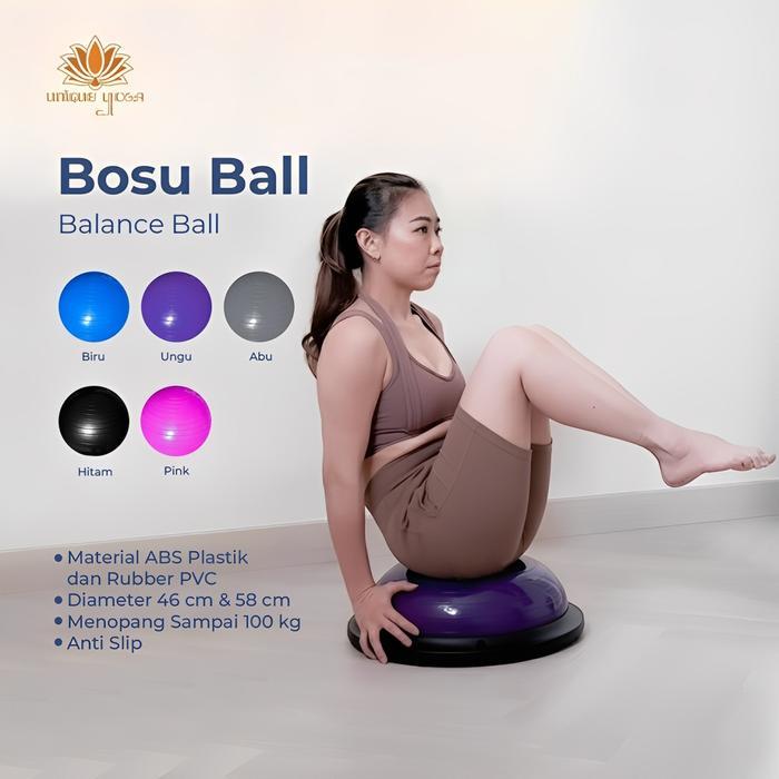 Bosu Balance Ball/Bosu Ball Yoga Gym Ball Balance Step Trainer Fitness *