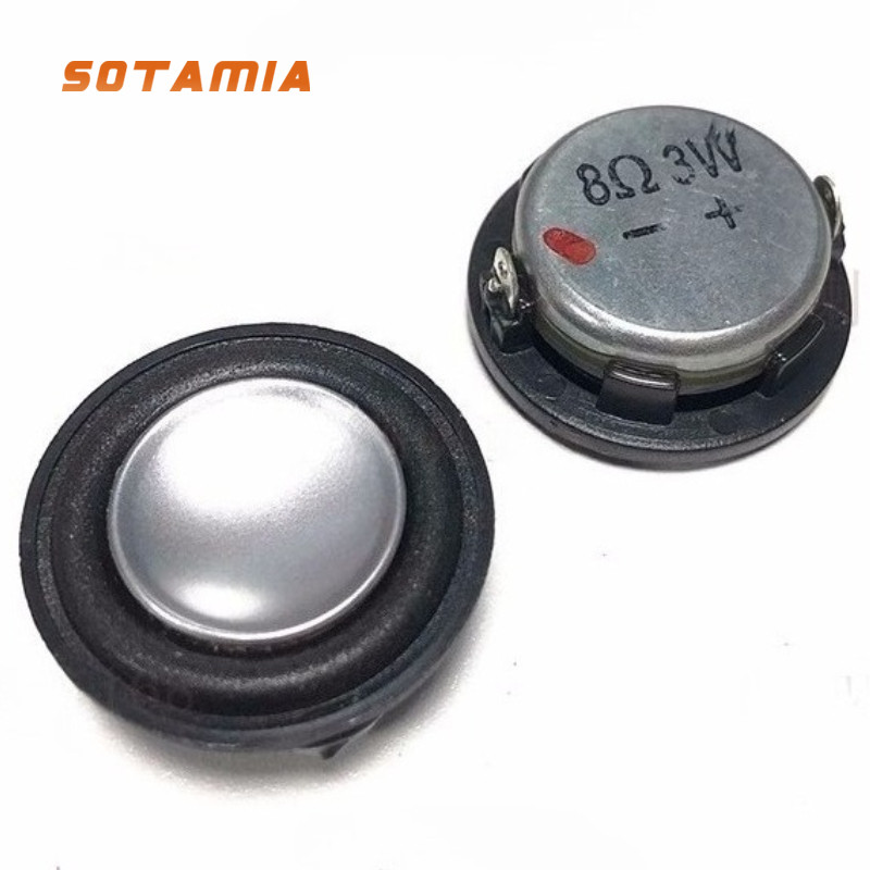 SOTAMIA 2PCS 28mm Round Small Speaker 8 Ohm 3 Watt Full Frequency Ultra Thin Micro Speaker Home