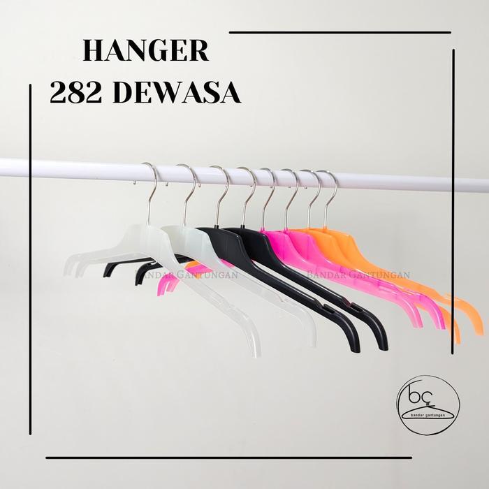 New Hanger Baju Distro 282 Dewasa /Gantungan Baju Plastik/Gantungan Baju Dewasa/Hanger Plastik
