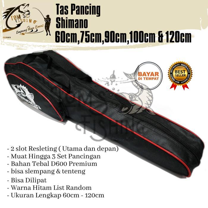 Tas Pancing Shimano 60Cm -120Cm Selempang & Tenteng (Bahan Tebal) Murah -