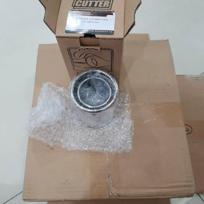 FREE ONGKIR MUFFLER TIP BUNTUT KNALPOT STAINLESS ALL NEW BRIO BISA COD