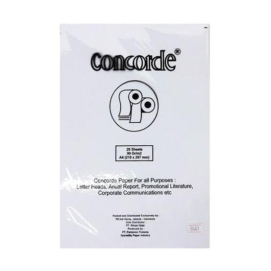 Kertas Concorde Paper Laid A4 90 gr 