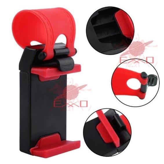 "New" Holder Setir Mobil Car Steering Holder Tempat Taruh Hp Disetir Mobil
