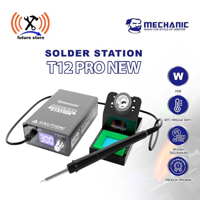 SOLDER MECHANIC T12 PRO DIGITAL TEMPERATURE - CONTROL SOLDER STATION MECHANIC T12 PRO ORIGINAL