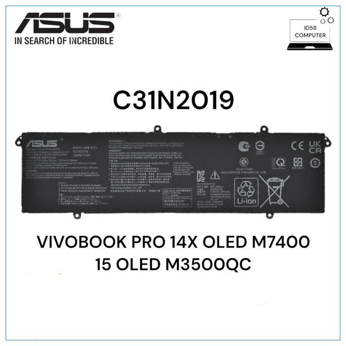Baterai Asus VivoBook Pro 15 OLED M5300QC K3500 K6502 K6502HE C31N2019